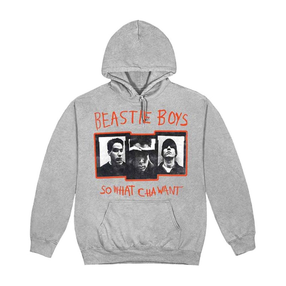 Beastie Boys Unisex Adult So What Cha Want Pullover Hoodie / Gray